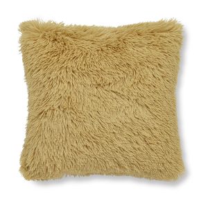 Cuddly Shaggy Capa de Almofada Ochre Catherine Lansfield