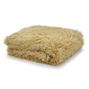 Cuddly Shaggy Manta Ochre Catherine Lansfield