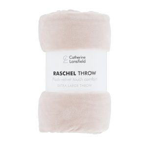 Raschel Velvet Manta Rosa Catherine Lansfield