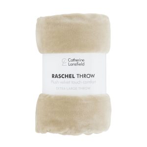 Raschel Velvet Manta Natural Catherine Lansfield