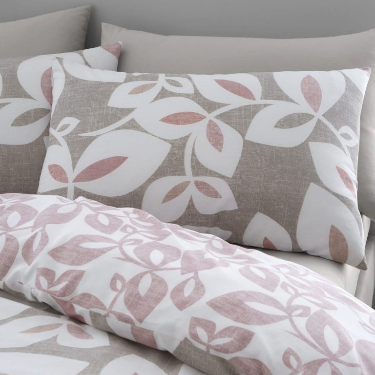 Duvet Cover Blush Inga Leaf - Catherine Lansfield